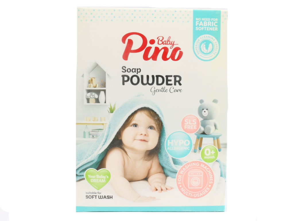 پودر صابون لباس نوزاد و کودک مناسب ماشین لباسشویی پینو بیبی Pino baby