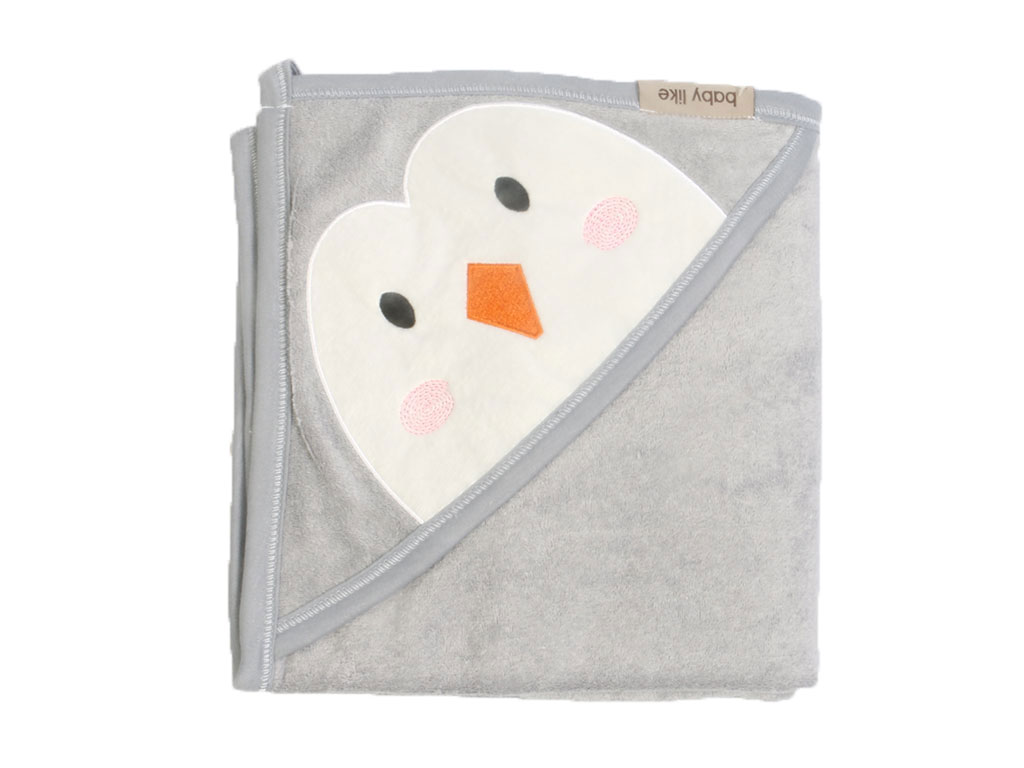 حوله کلاهدار نوزادی طرح پنگوئن بیبی لایک baby like