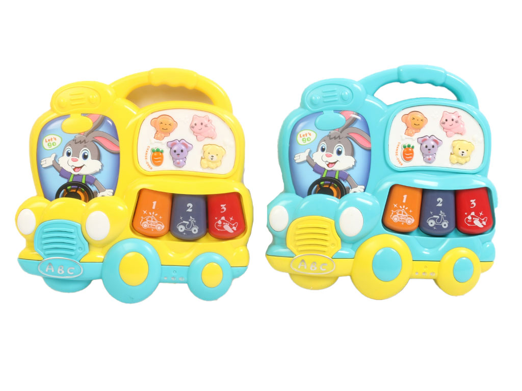 اتوبوس موزیکال و چراغ دار اسباب بازی