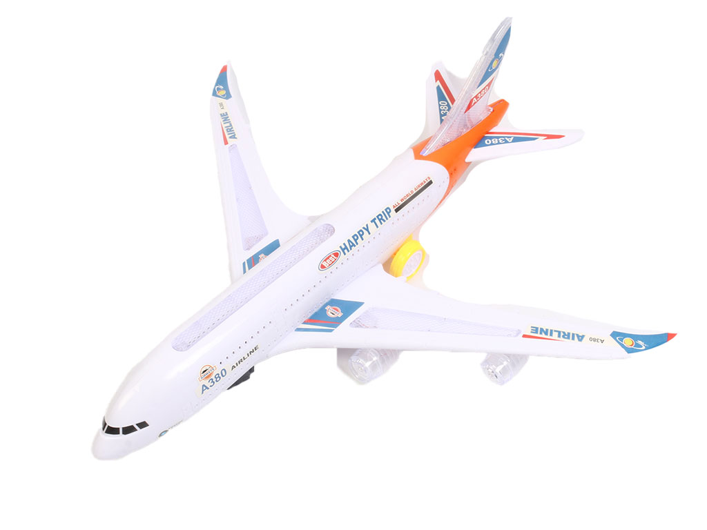 هواپیما موزیکال، حرکتی و چراغدار اسباب بازی مدل ایران ایر A330