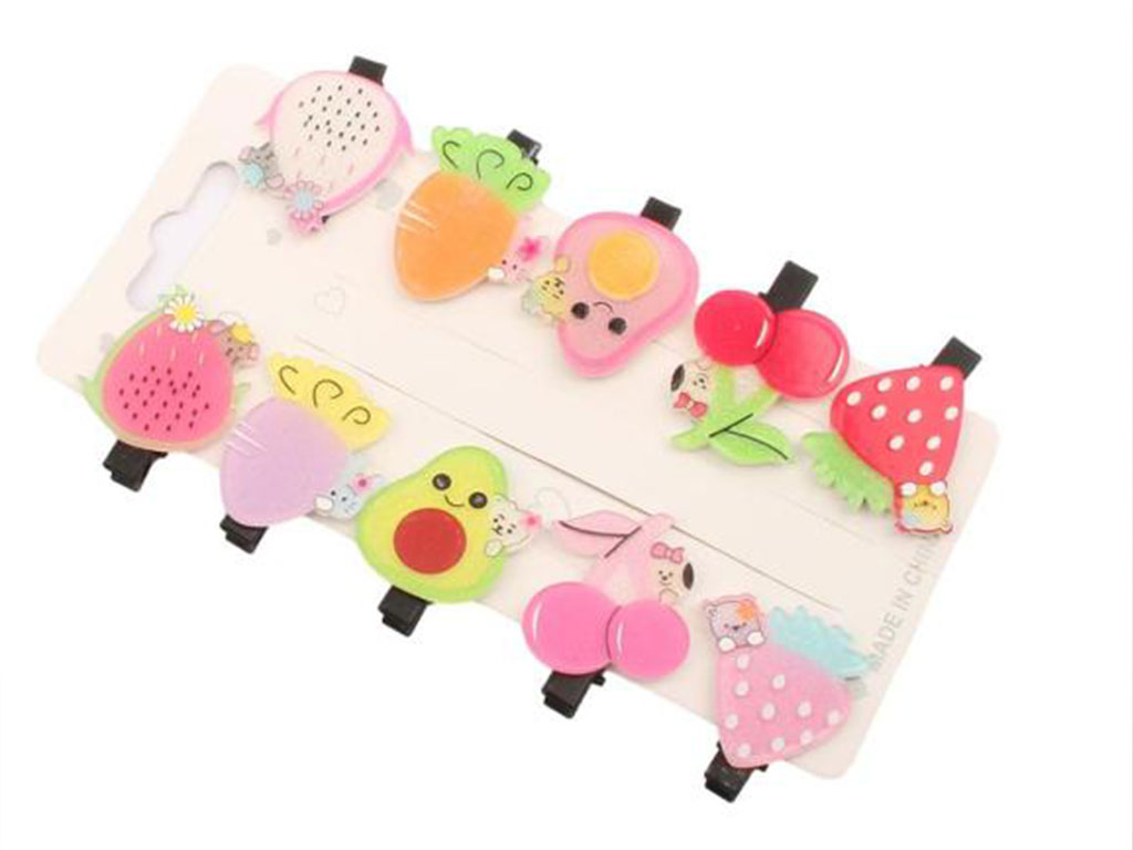 گل سر انبری میوه ای 10 عددی