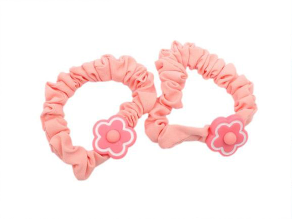 کش سر پارچه ای طرح گل دو عددی