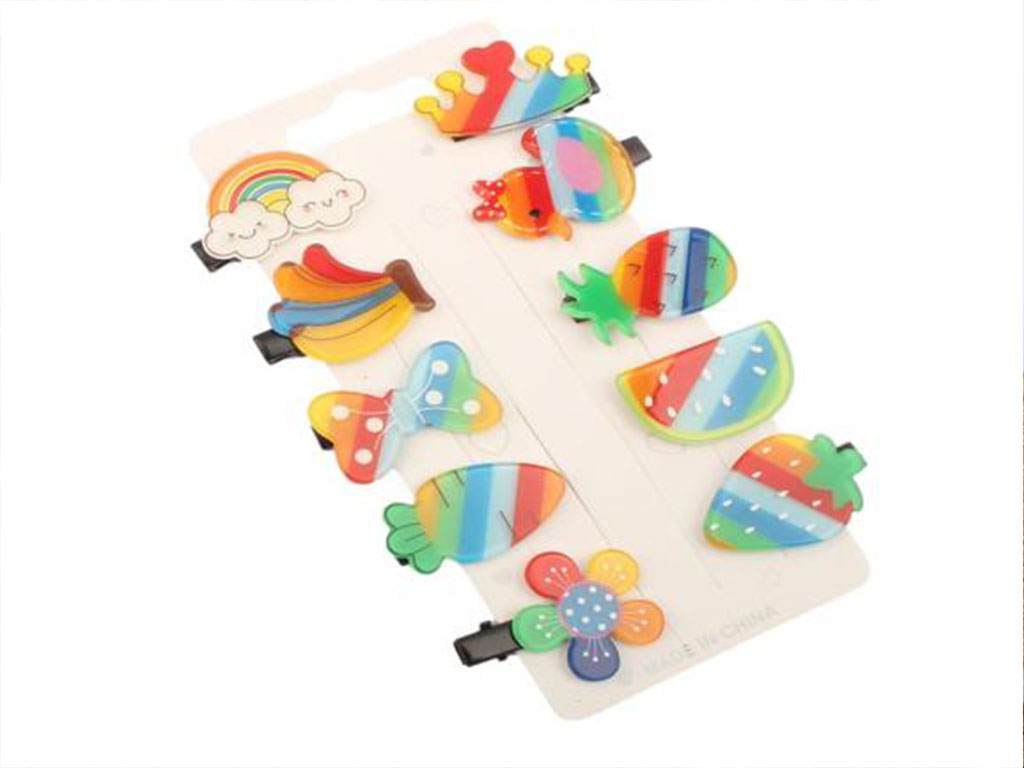 گل سر انبری طرح دار 10 عددی