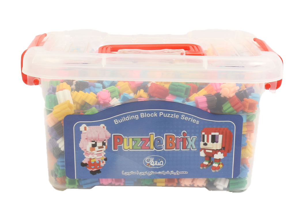 لگو ساختنی 1500 تکه با قطعات ریز به همراه باکس دسته دار