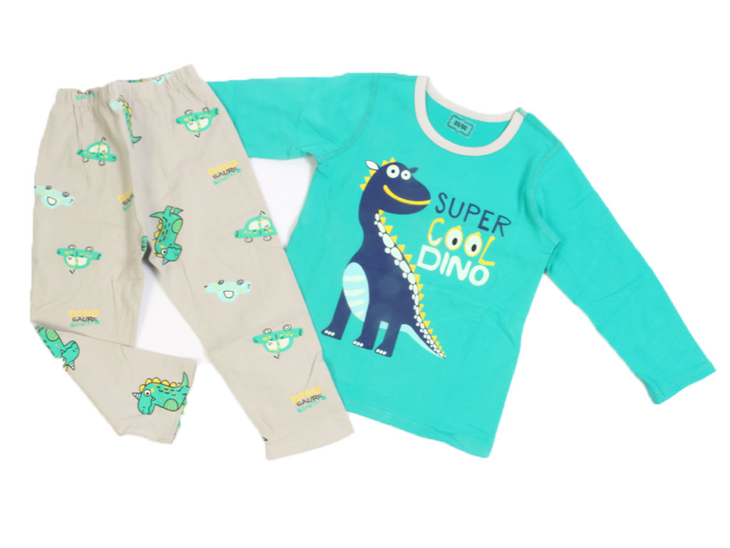 بلوز و شلوار راحتی پسرانه طرح دایناسور