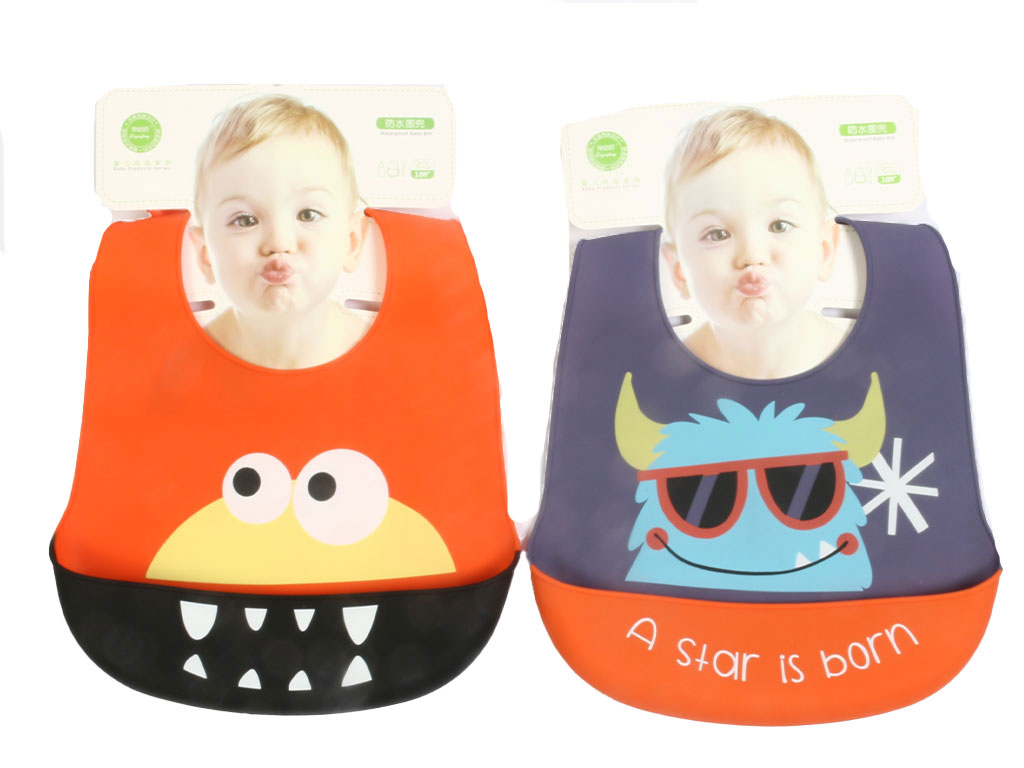 پیشبند کاسه ای سیلیکونی نوزادی طرح دار