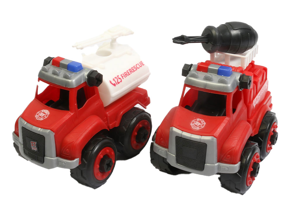 اسباب بازی ماشین آتش نشانی به همراه پیچ گوشتی چهارسو