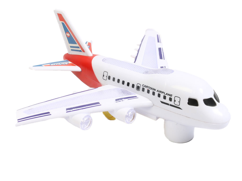 هواپیما موزیکال، حرکتی و چراغدار اسباب بازی مدل ایرباسAIRBUS