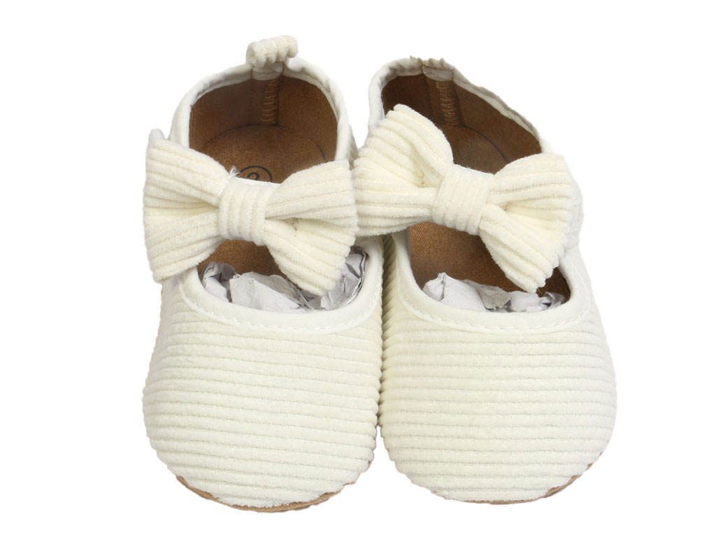 پاپوش استپ دار نوزادی دخترانه طرح پاپیون