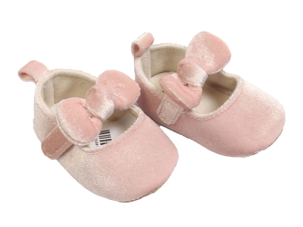 پاپوش استپ دار نوزادی دخترانه طرح پاپیون