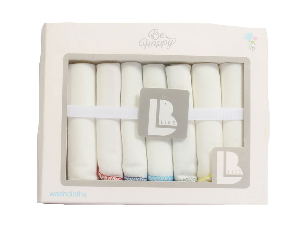 پک دستمال دهان و صورت نوزاد 7 عددی بیبی لایک BABY LIKE