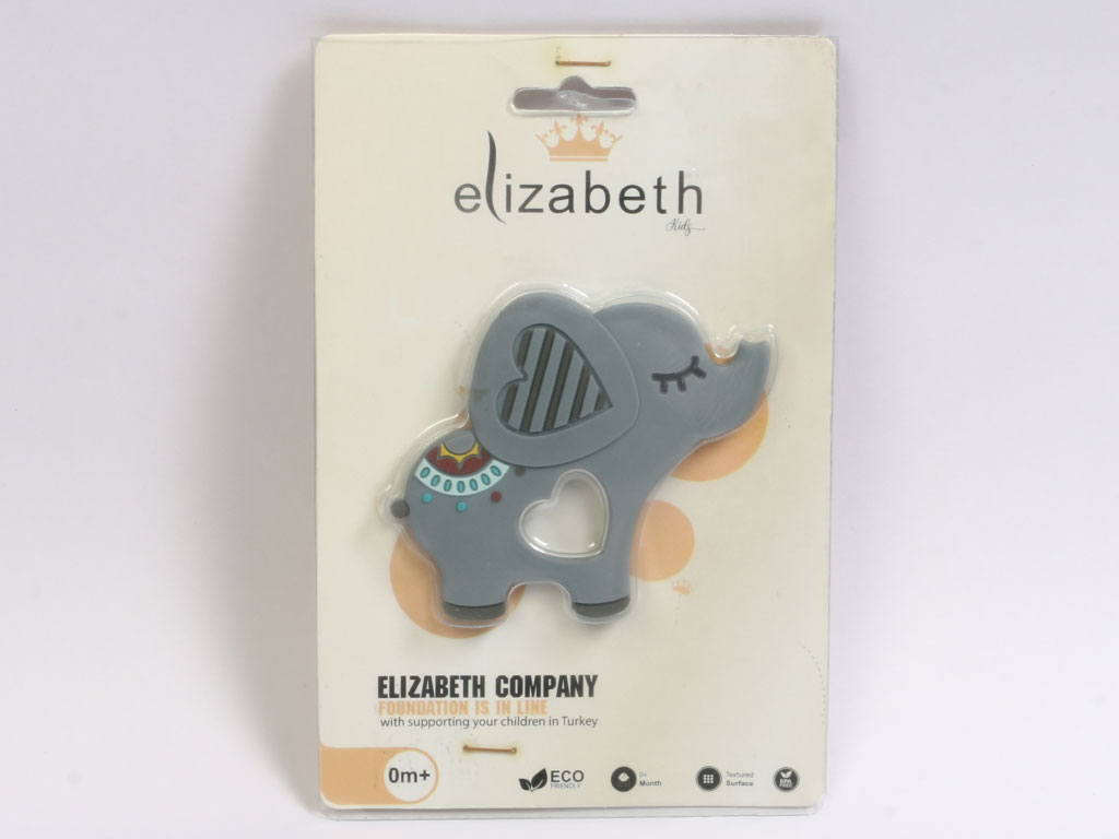 دندانگیر تمام سیلیکونی طرح فیل الیزابت elizabeth