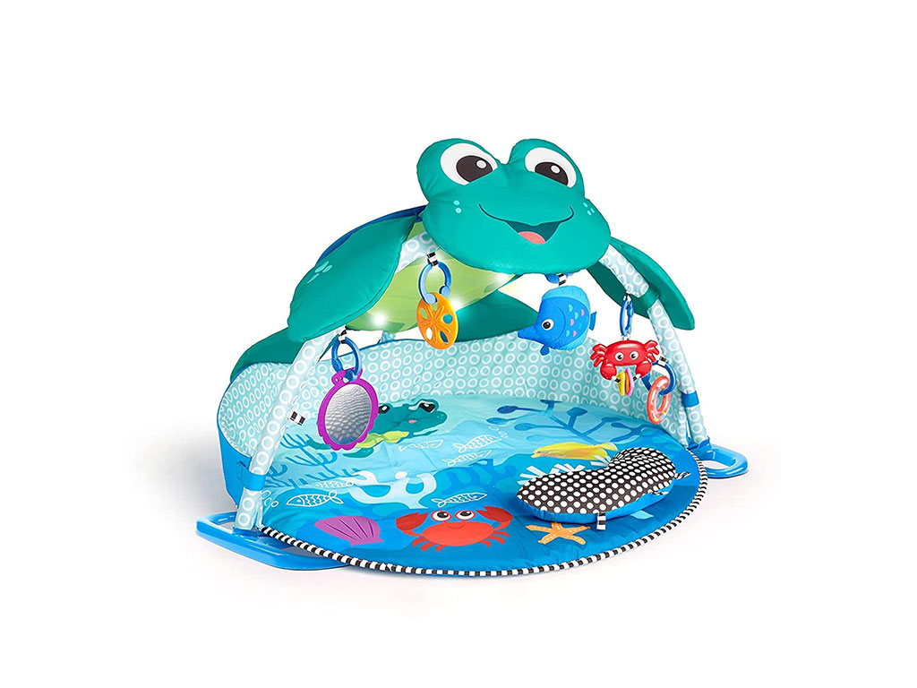 تشک بازی موزیکال نوزادی طرح قورباغه