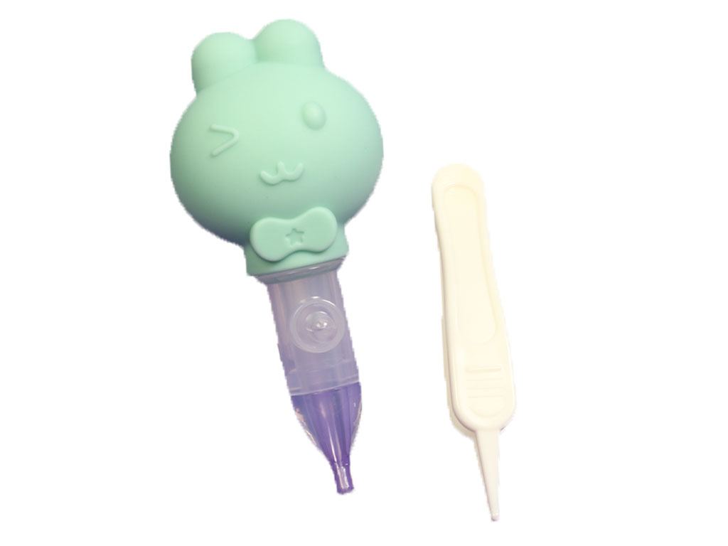 پوآر بینی سیلیکونی به همراه پنس طرح خرگوش و پنگوئن