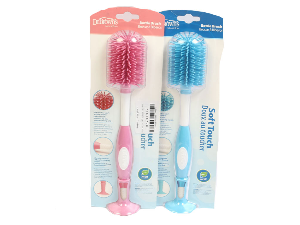 شیشه شور سیلیکونی دو سر پایه دار دکتر براون Dr Browns