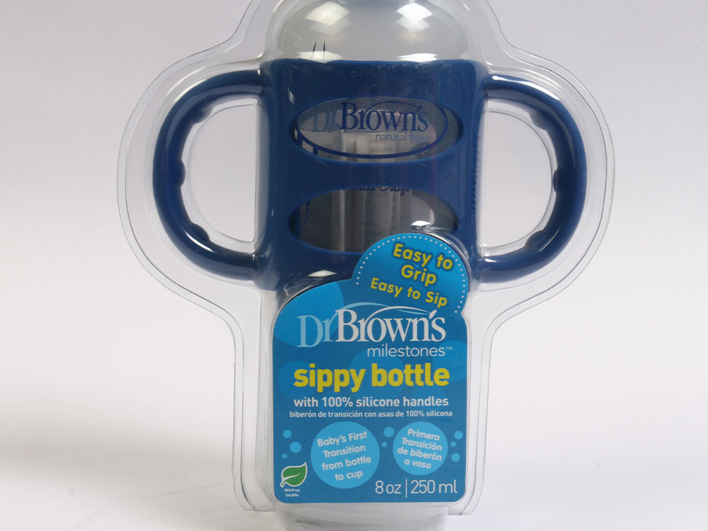 لیوان آبمیوه خوری دسته دار نوزادی بالای 6 ماه حجم 250 میلی لیتر دکتر براون Dr Browns
