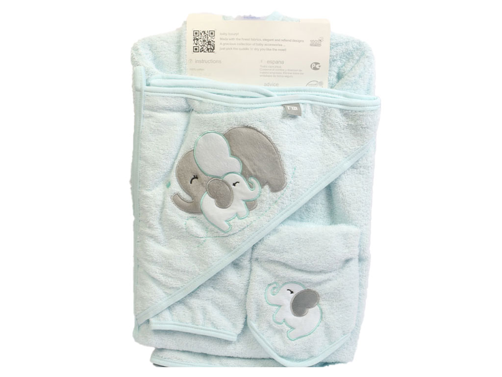 ست حوله نوزادی پسرانه 5 تکه مدل کیمونویی مادرکر mother care