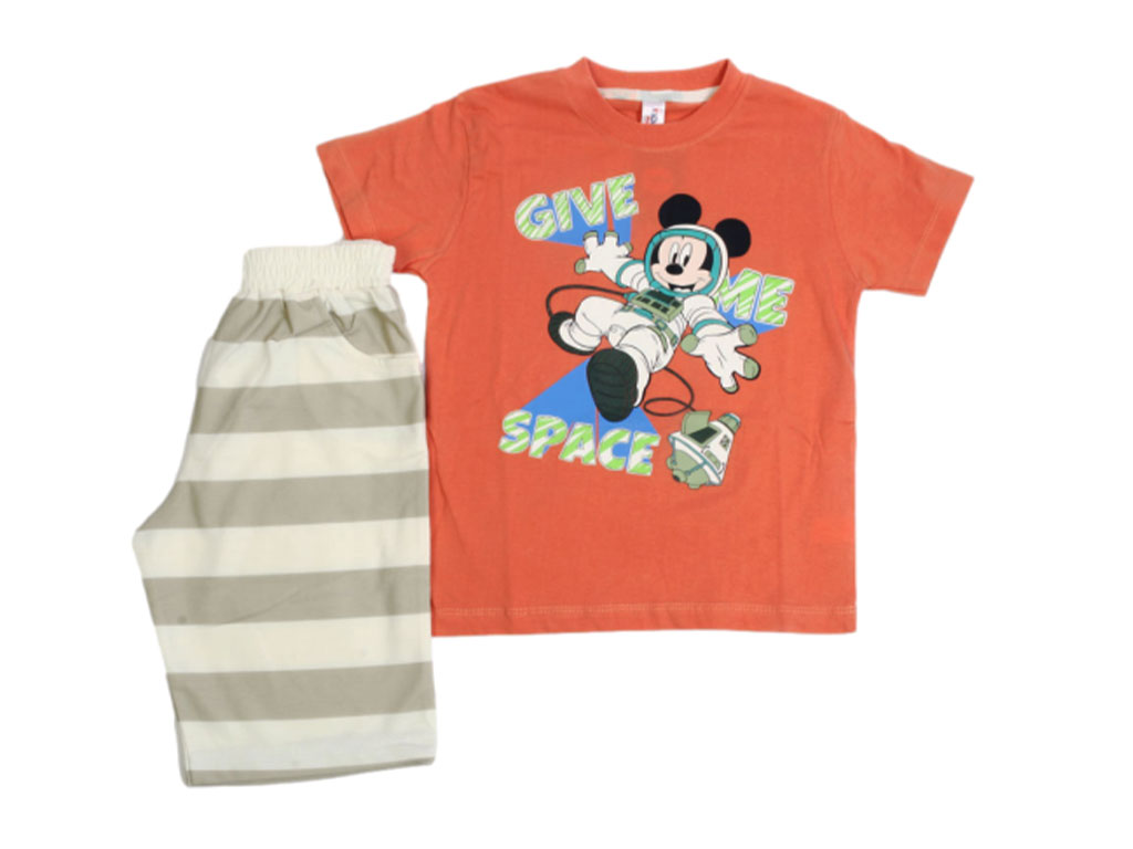 تیشرت و شلوارک راحتی پسرانه طرح میکی موس فضانورد کیدومکس kido max