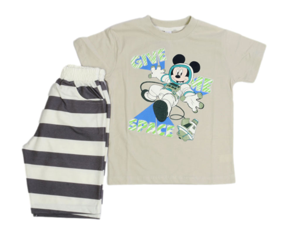 تیشرت و شلوارک راحتی پسرانه طرح میکی موس فضانورد کیدومکس kido max
