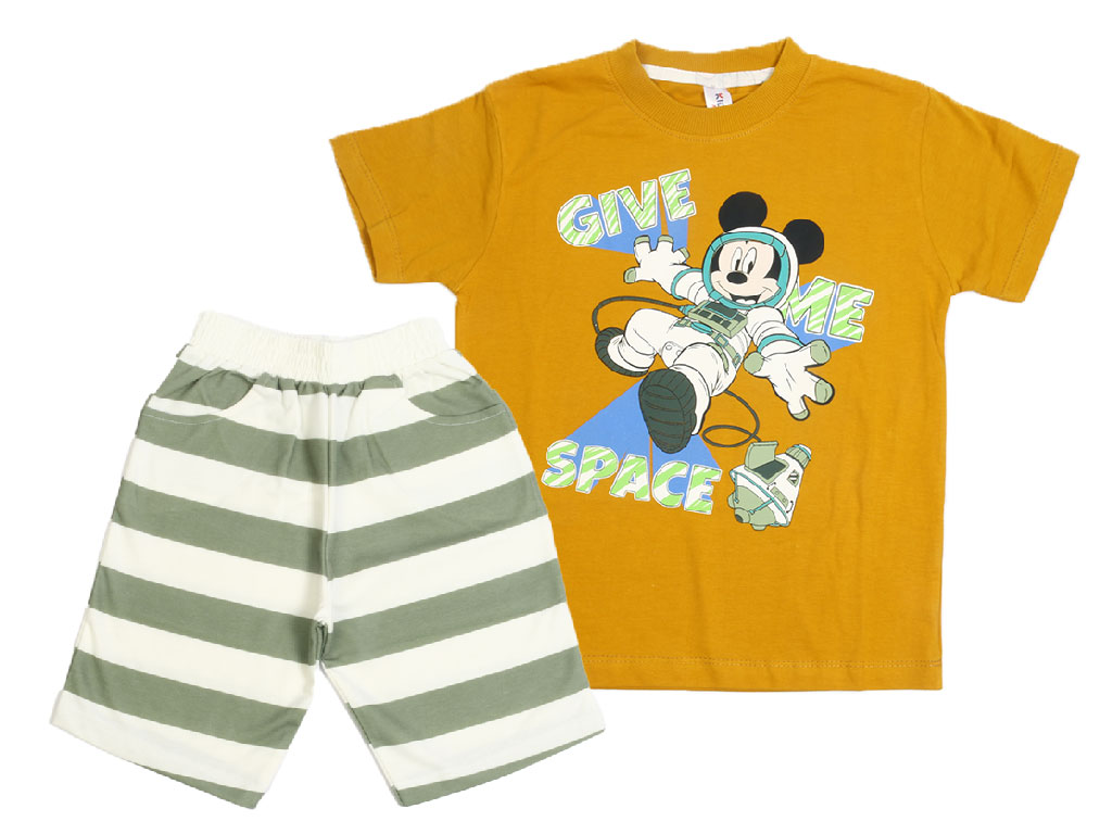 تیشرت و شلوارک راحتی پسرانه طرح میکی موس فضانورد کیدومکس kido max