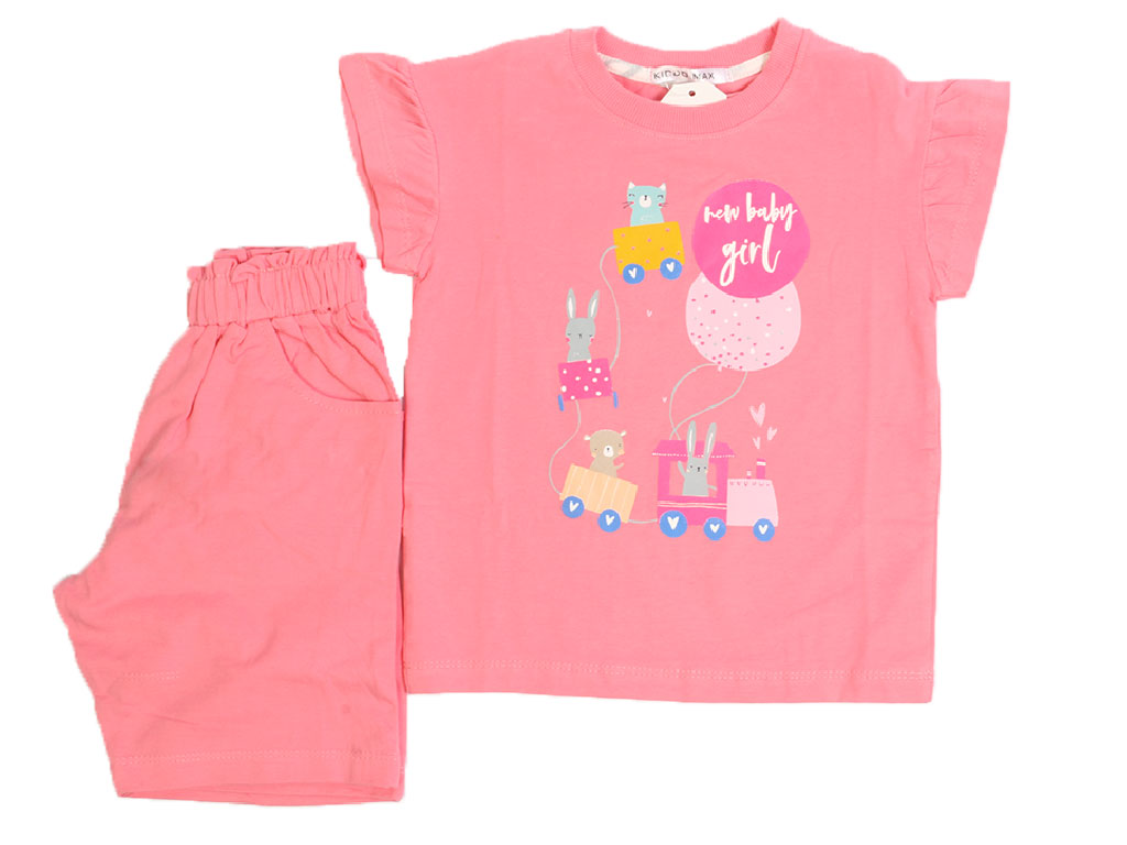 تیشرت و شلوارک راحتی دخترانه طرح خرگوش کیدومکس kido max