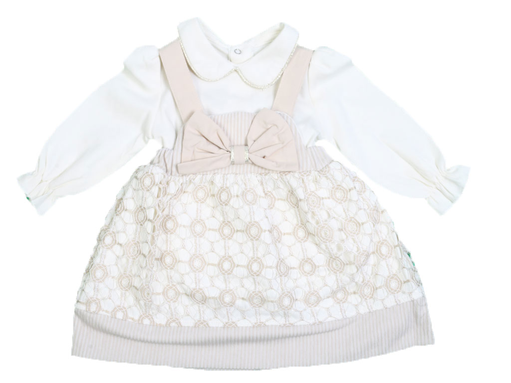 بلوز و دامن پیشبندی مجلسی نوزادی دخترانه میومینی بیبی miominibaby