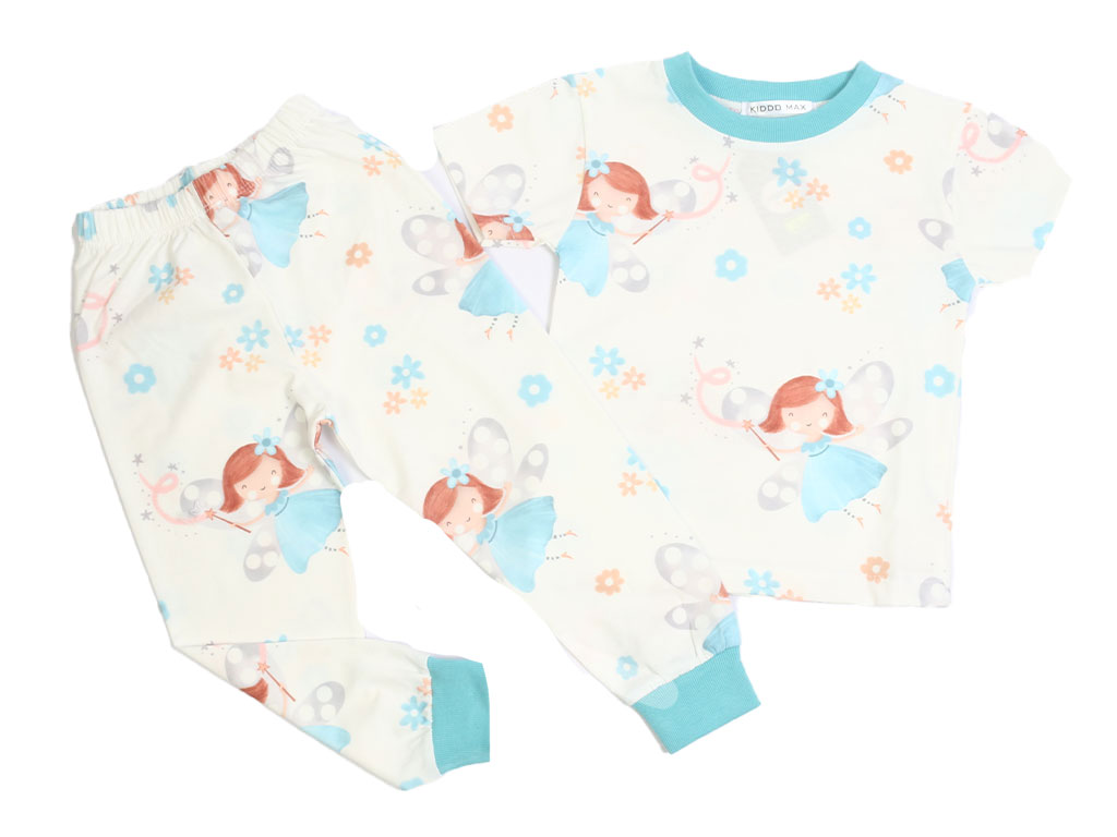 تیشرت و شلوار راحتی دخترانه طرح فرشته کیدومکس kido max