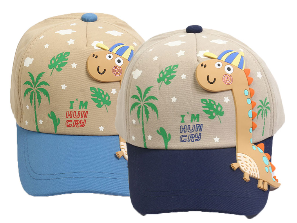 کلاه لبه دار بچگانه طرح برجسته دایناسور (دور سر 49 cm)