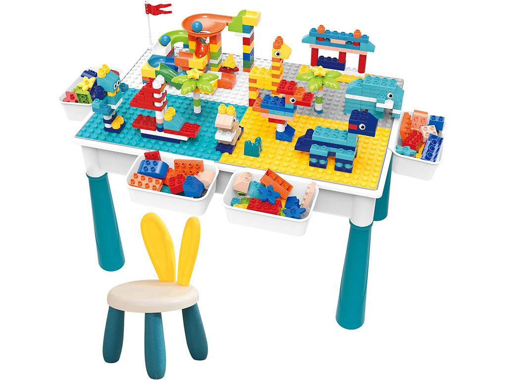 ست میز لگوسازی چند منظوره با قابلیت ساخت 2 مدل لگو