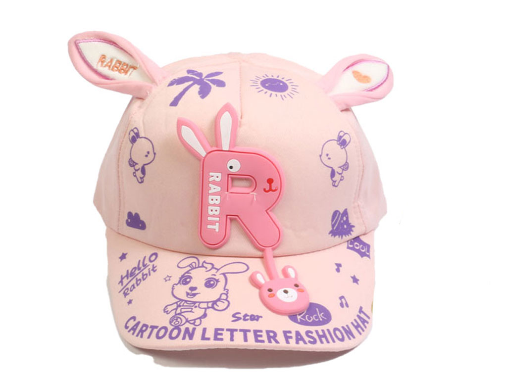 کلاه لبه دار دخترانه طرح برجسته سیلیکونی (دور سر 50 cm)