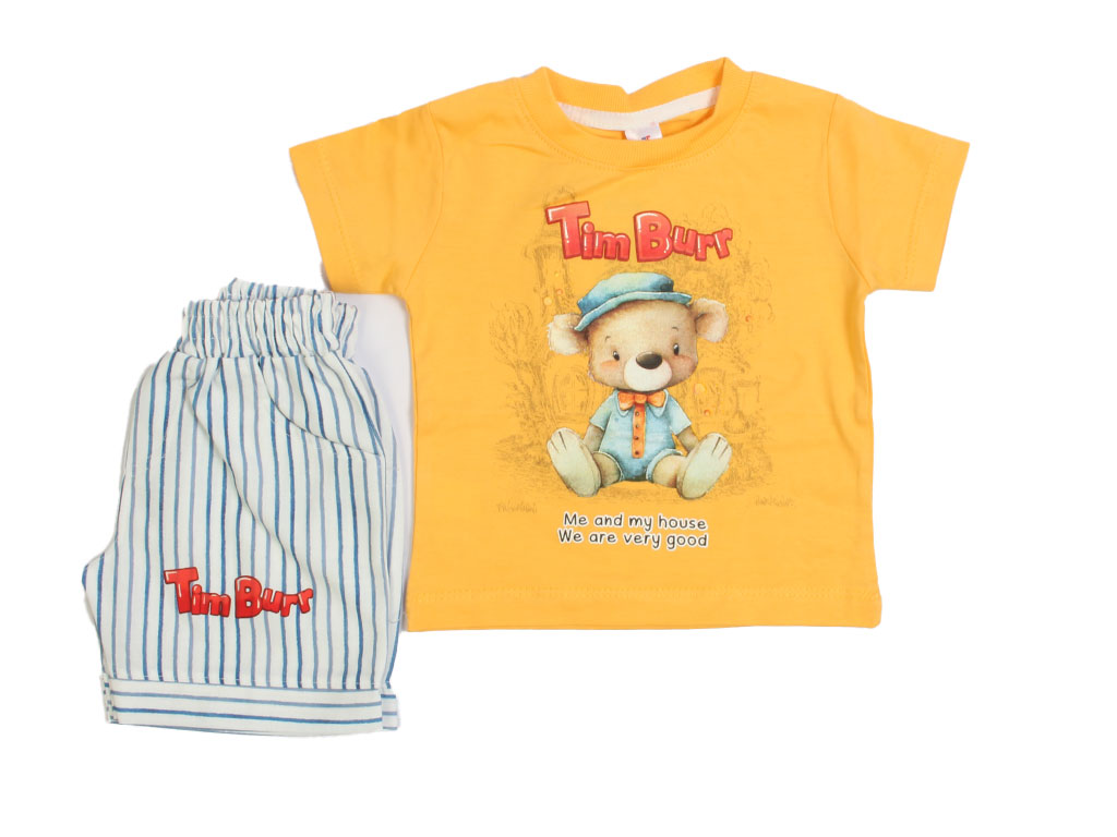 تیشرت و شلوارک راحتی پسرانه طرح خرس کیدومکس kido max