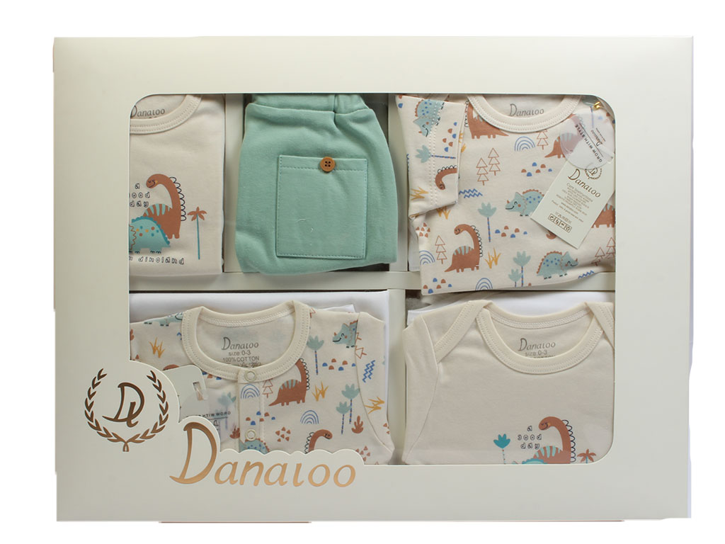 ست بیمارستانی نوزادی پسرانه 17 تکه طرح ژوراسیک دانالو Danaloo