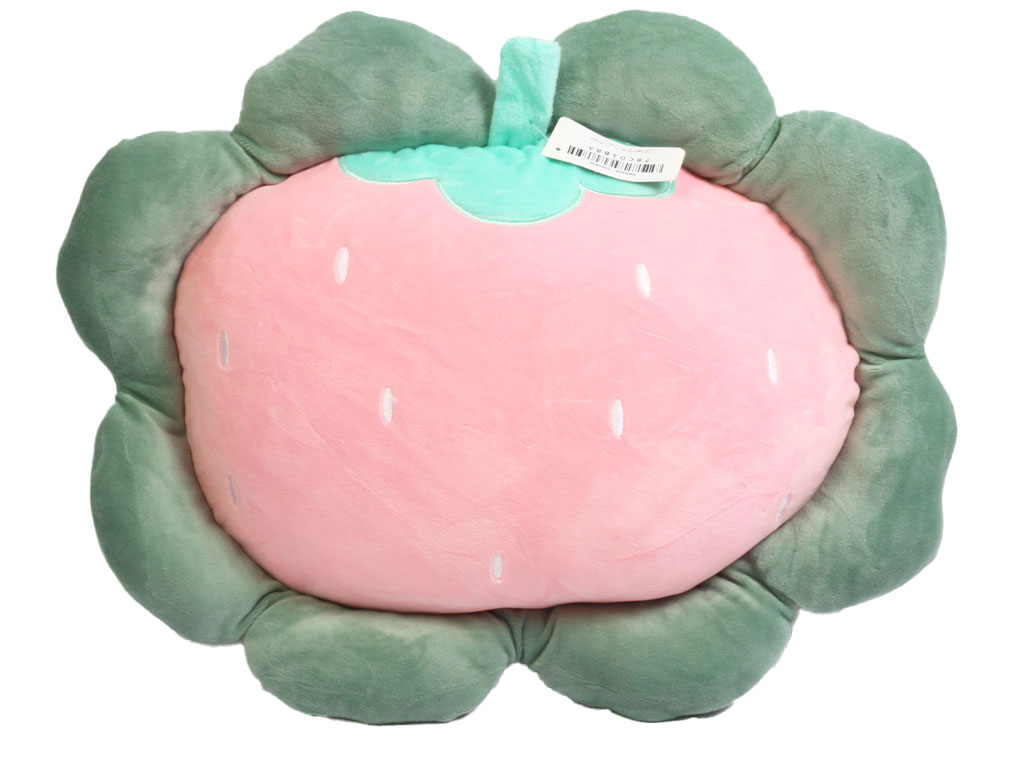 عروسک بالشتی فانتزی کودک به همراه پتو طرح توت فرنگی