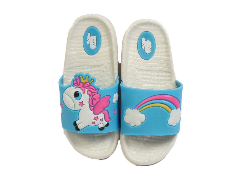 دمپایی الوان بچه گانه طرح یونیکورن مدل SP