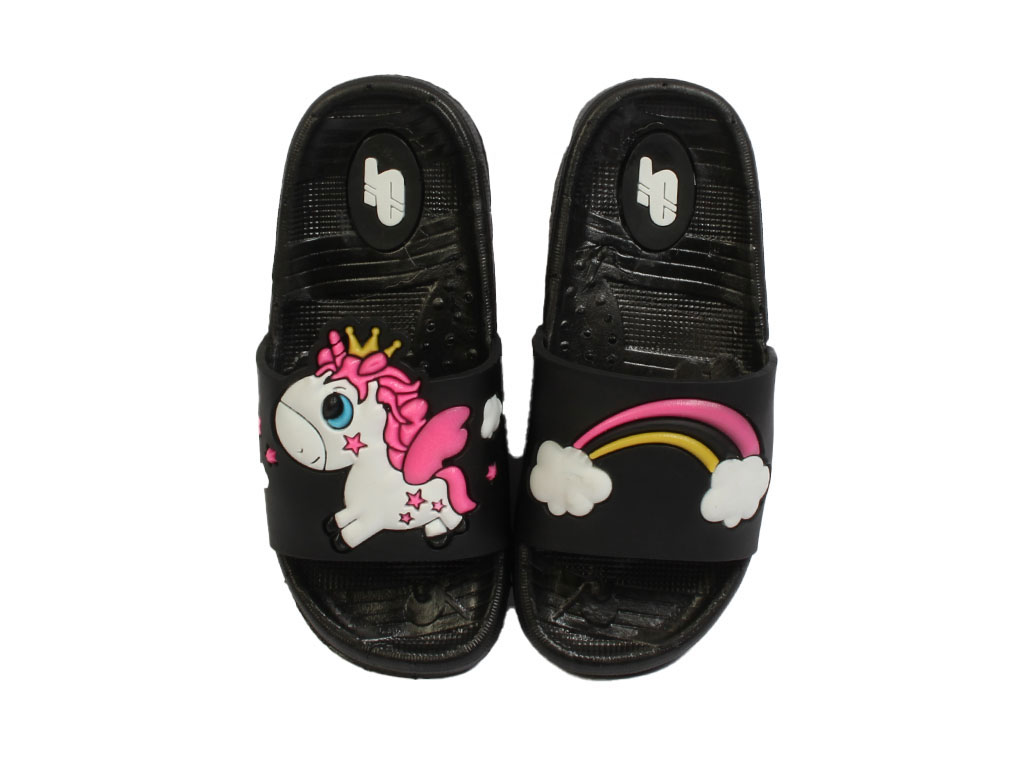 دمپایی الوان بچه گانه طرح یونیکورن مدل SP