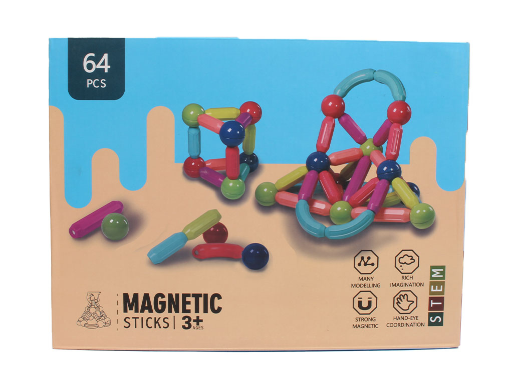 لگو مگنت مغناطیسی 64 تکه اسباب بازی