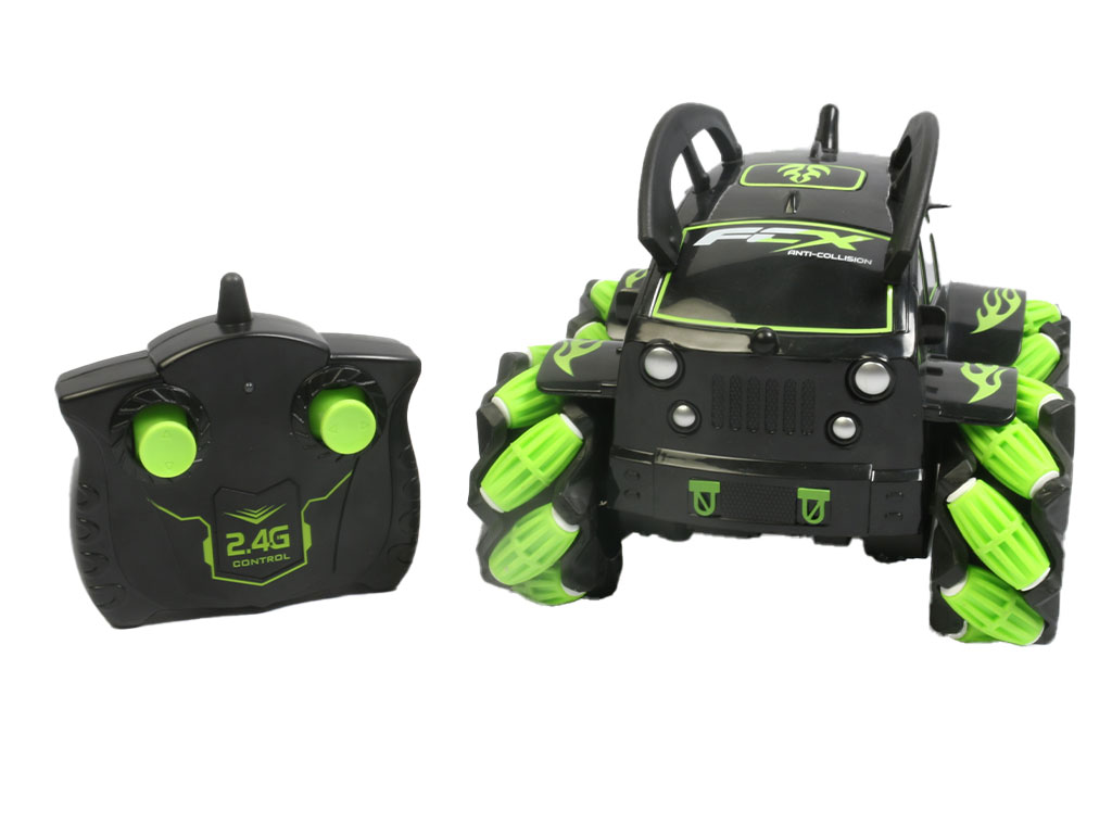 ماشین کنترلی شارژی و چرخشی 360 درجه اسباب بازی مدل استانت کار STUNT CAR دو رنگ