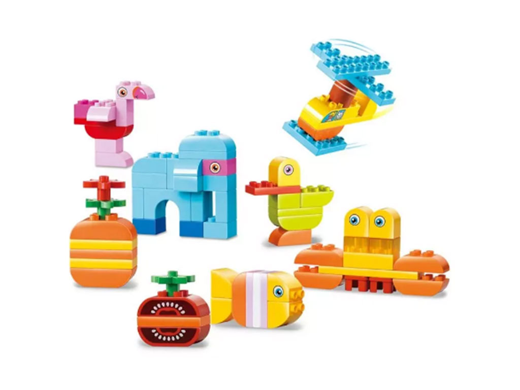 لگو ساختنی مدل کلاسیک 75 قطعه با قطعه های بزرگ Smoneo