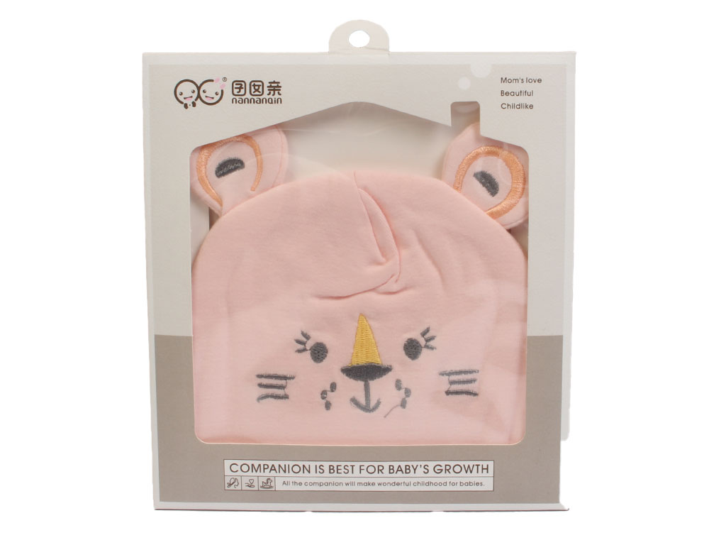 کلاه نوزادی دولایه طرح حیوانات (0-3 ماه) نانانکین nannanqin