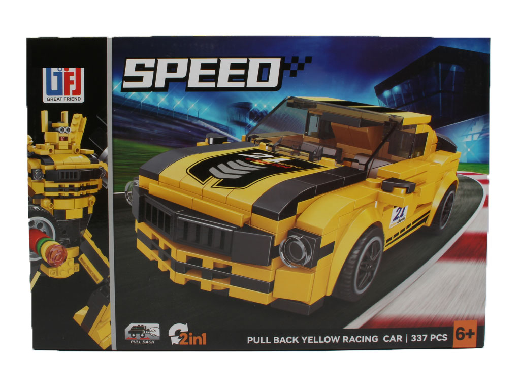 لگو 2 در 1 ماشین عقب کش و ربات مدل اسپید SPEED برند گریت فرند GREAT FRIEND