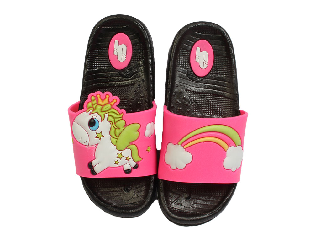 دمپایی الوان بچه گانه طرح یونیکورن مدل SP