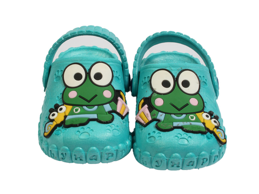 دمپایی جلو بسته پسرانه مدل اوزاکا طرح قورباغه