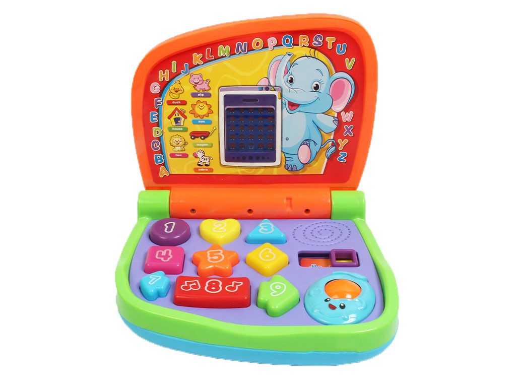 لپ تاپ آموزشی موزیکال و چراغ دار