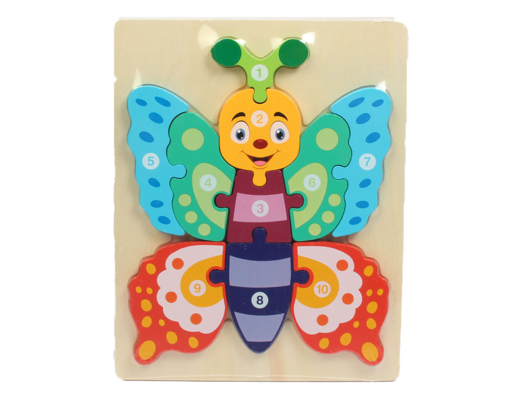 جورچین پازلی و چوبی طرح حشرات