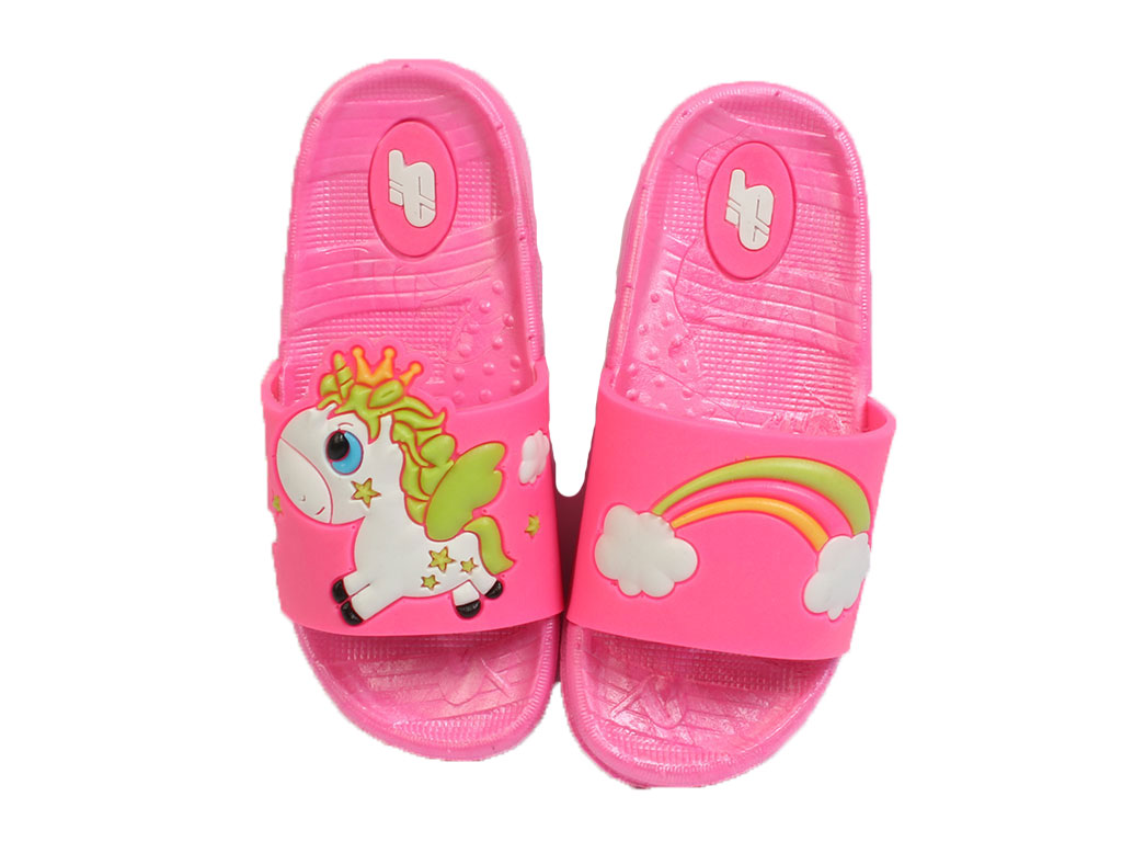 دمپایی الوان بچه گانه طرح یونیکورن مدل SP