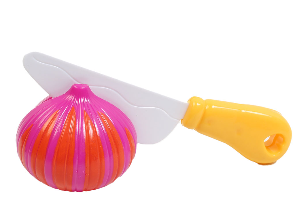 ست صیفی جات برشی به همراه چاقو و سبد 7 تکه اسباب بازی