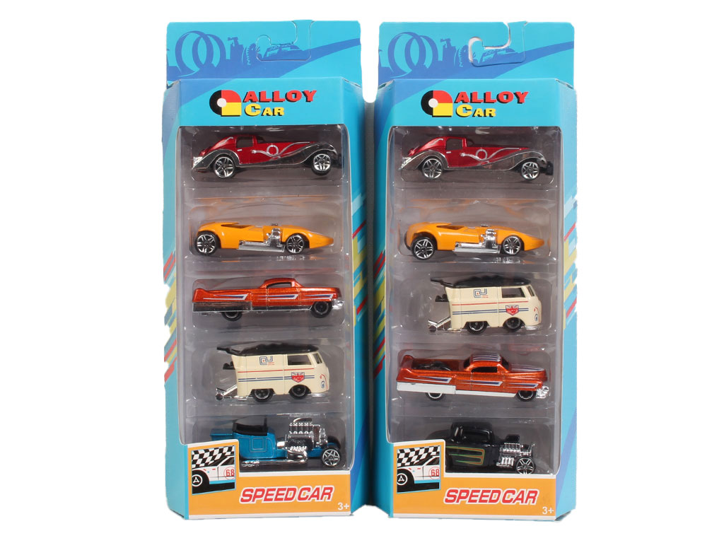 ست 5 عددی ماشین های فلزی مدل کلاسیک