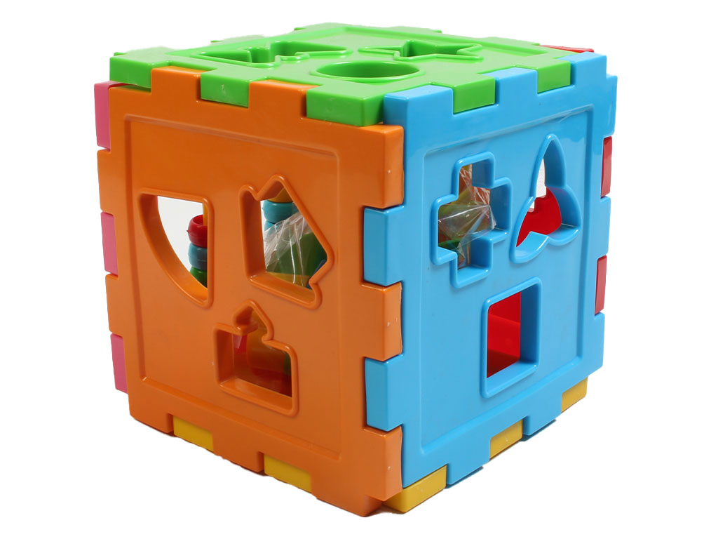 اسباب بازی مکعب هوش اشکال به همراه چرتکه