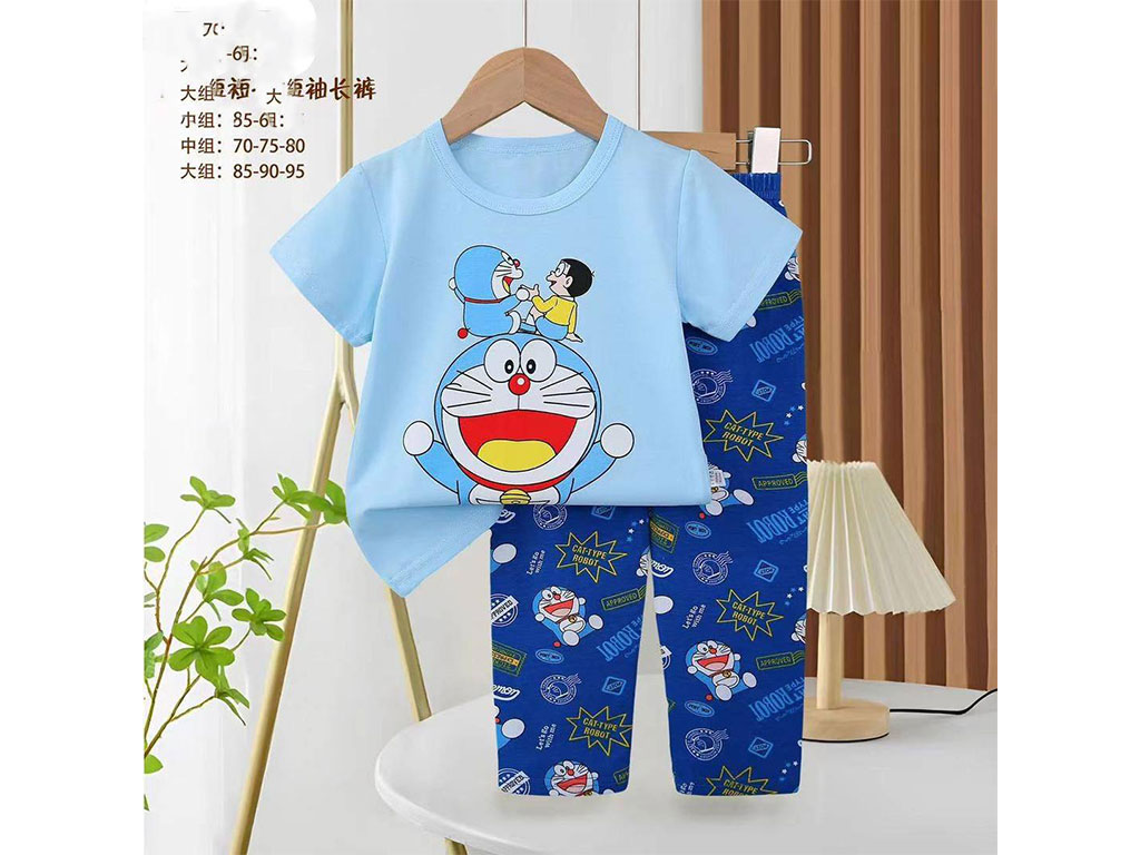 تیشرت و شلوار راحتی پسرانه طرح درامون کو باو kubao