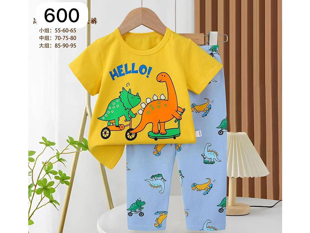 بلوز و شلوار راحتی پسرانه طرح دایناسور کو باو kubao